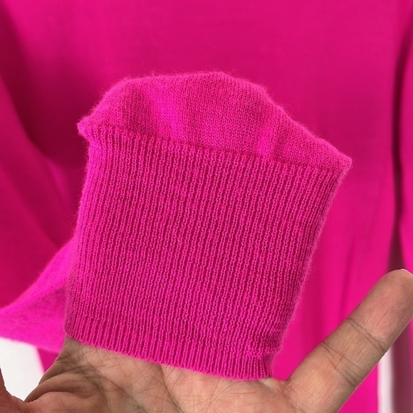 J. Crew Factory Whisper Weight Wool Blend Sweater Women's 2 Pink - Picture 4 of 11